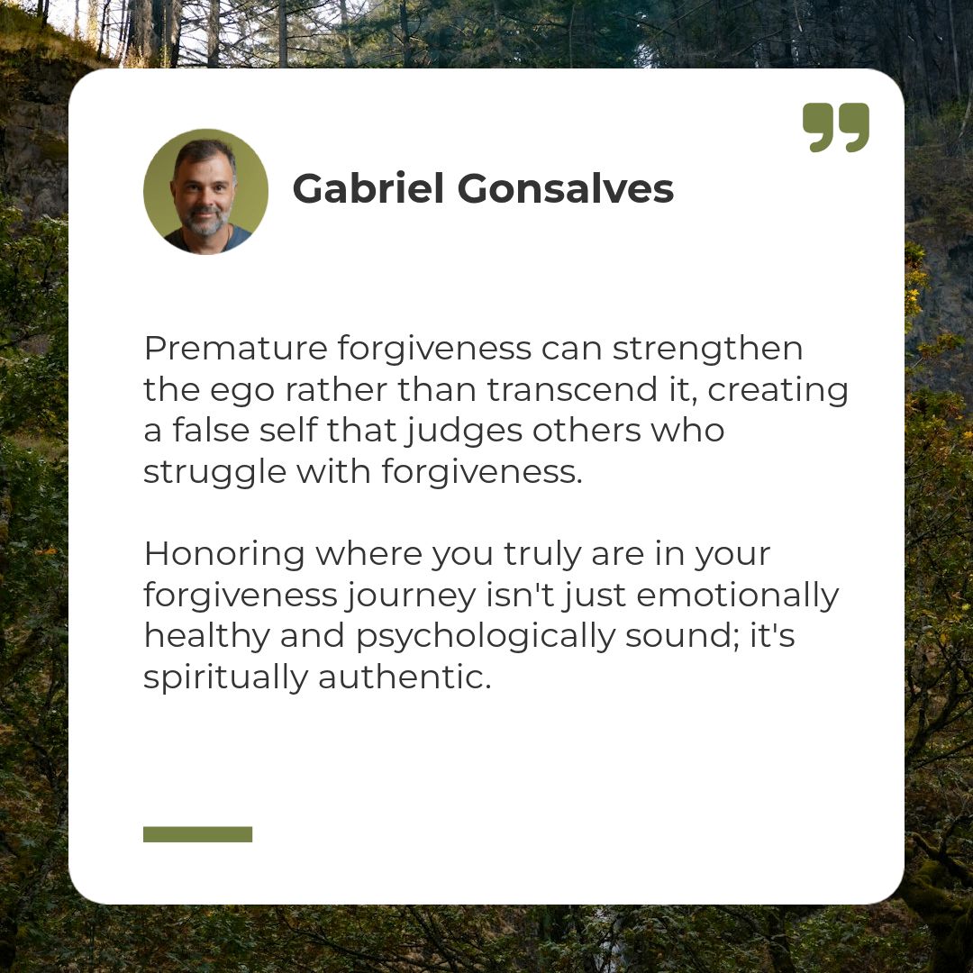 Premature Forgiveness